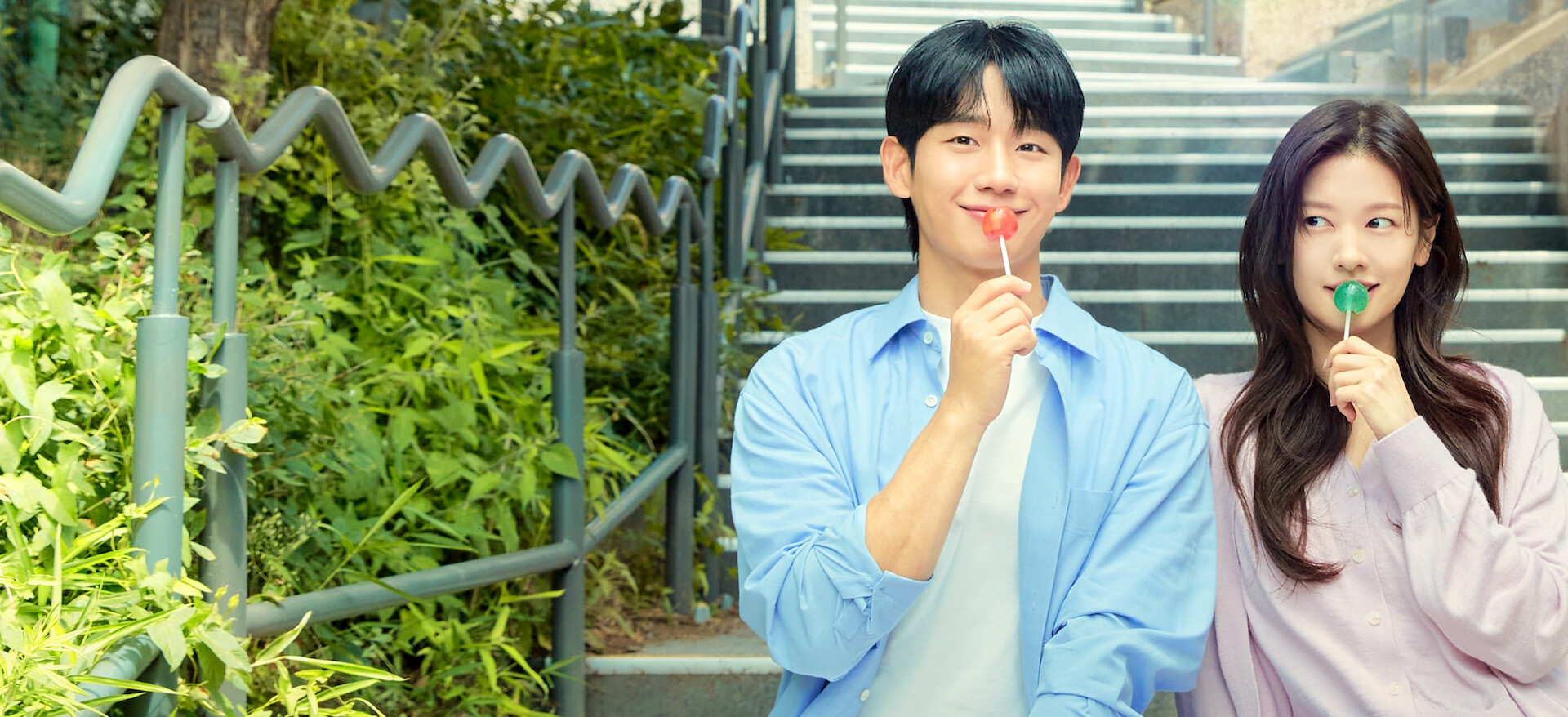 Imagem promocional oficial de Love Next Door na Netflix